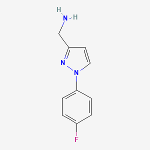 (1-(4-Fluorophenyl)-1H-pyrazol-3-yl)methanamine