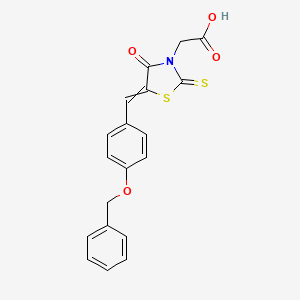 4-Oxo-5-[[4-(phenylmethoxy)phenyl]methylene]-2-thioxo-3-thiazolidineacetic acid