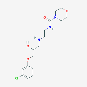 N-(2-((3-(3-Chlorophenoxy)-2-hydroxypropyl)amino)ethyl)morpholine-4-carboxamide