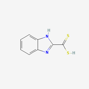 molecular formula C8H6N2S2 B15198424 1h-Benzimidazole-2-carbodithioic acid CAS No. 77456-62-3