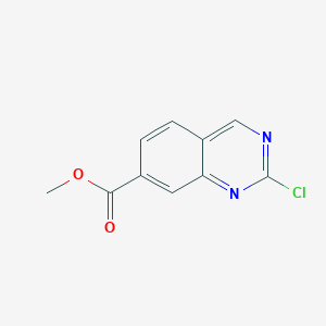 molecular formula C10H7ClN2O2 B1519853 2-氯喹唑啉-7-甲酸甲酯 CAS No. 953039-79-7