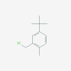 molecular formula C12H17Cl B15198591 1-Methyl-4-(1,1-dimethylethyl)-2-chloromethylbenzene 