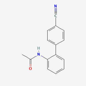 molecular formula C15H12N2O B15198601 N-(4'-Cyano[1,1'-biphenyl]-2-yl)acetamide CAS No. 893738-66-4