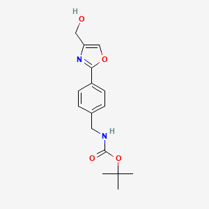 B1519863 [4-(4-Hydroxymethyl-oxazol-2-yl)-benzyl]-carbamic acid tert-butyl ester CAS No. 886363-38-8