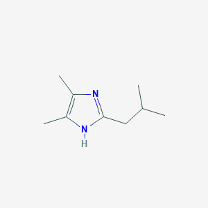 molecular formula C9H16N2 B15198666 2-Isobutyl-4,5-dimethyl-1H-imidazole 