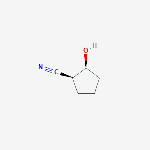 molecular formula C6H9NO B15198673 Cis-2-hydroxycyclopentanecarbonitrile CAS No. 70367-34-9