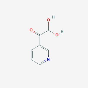 molecular formula C7H7NO3 B15198674 2,2-Dihydroxy-1-(pyridin-3-yl)ethan-1-one 