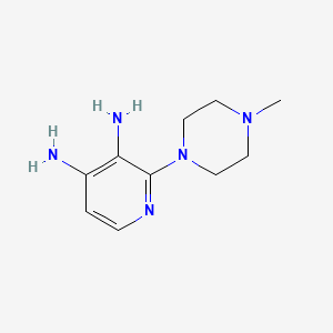 molecular formula C10H17N5 B15198688 2-(4-Methylpiperazin-1-yl)pyridine-3,4-diamine 