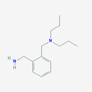 molecular formula C14H24N2 B15198692 N-[2-(aminomethyl)benzyl]-N,N-dipropylamine 