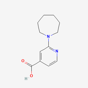 molecular formula C12H16N2O2 B1519870 2-(氮杂环戊-1-基)吡啶-4-羧酸 CAS No. 885277-05-4