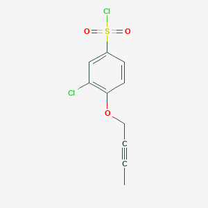 4-(But-2-yn-1-yloxy)-3-chlorobenzenesulfonyl chloride