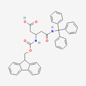 3-(9H-fluoren-9-ylmethoxycarbonylamino)-5-oxo-5-(tritylamino)pentanoic acid