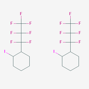 1-Iodo-2-(heptafluoropropyl)cyclohexane (e/z)