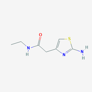 molecular formula C7H11N3OS B1519876 2-(2-氨基-1,3-噻唑-4-基)-N-乙酰乙酰胺 CAS No. 1019111-56-8