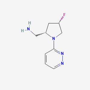 ((2S,4S)-4-Fluoro-1-(pyridazin-3-yl)pyrrolidin-2-yl)methanamine