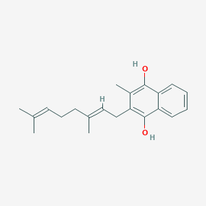 molecular formula C21H26O2 B15198786 Menaquinol 