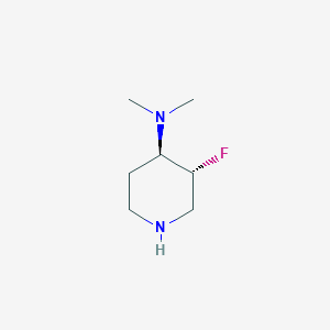 molecular formula C7H15FN2 B15198792 (3R,4R)-3-Fluoro-N,N-dimethylpiperidin-4-amine 