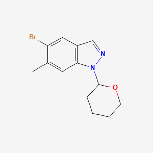 5-Bromo-6-methyl-1-(tetrahydro-2H-pyran-2-yl)-1H-indazole