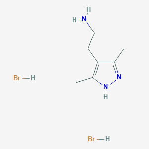 molecular formula C7H15Br2N3 B1519886 4-(2-Aminoethyl)-3,5-dimethyl-1H-pyrazole dihydrobromide CAS No. 1257658-83-5