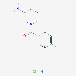 molecular formula C13H19ClN2O B1519887 (3-Aminopiperidin-1-yl)(p-tolyl)methanone hydrochloride CAS No. 1158759-11-5