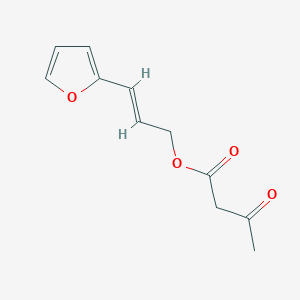 molecular formula C11H12O4 B15198870 (E)-3-(Furan-2-yl)allyl 3-oxobutanoate 