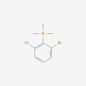 molecular formula C9H12BrClSi B15198908 (2-Bromo-6-chlorophenyl)trimethylsilane 