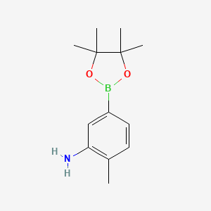 molecular formula C13H20BNO2 B1519891 2-Methyl-5-(4,4,5,5-tetramethyl-1,3,2-dioxaborolan-2-yl)aniline CAS No. 850689-28-0