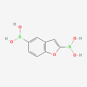 molecular formula C8H8B2O5 B1519892 Benzofuran-2,5-diboronic acid CAS No. 913835-69-5