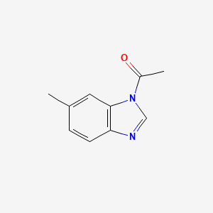 molecular formula C10H10N2O B15198930 1-(6-methyl-1H-benzo[d]imidazol-1-yl)ethanone 