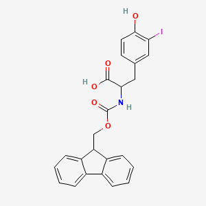 molecular formula C24H20INO5 B15198938 Fmoc-D-Tyr(3-I)-OH 