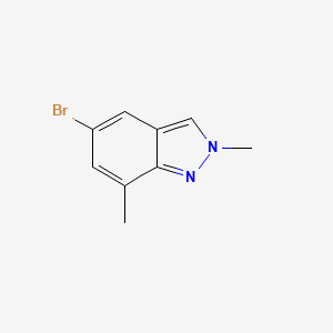 molecular formula C9H9BrN2 B1519896 5-Bromo-2,7-dimethyl-2H-indazole CAS No. 1146637-10-6