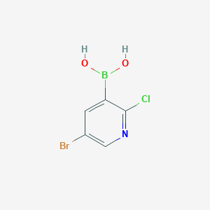 molecular formula C5H4BBrClNO2 B1519897 (5-Bromo-2-chloropyridin-3-yl)boronic acid CAS No. 1072944-19-4