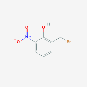 molecular formula C7H6BrNO3 B15198971 2-(Bromomethyl)-6-nitrophenol 