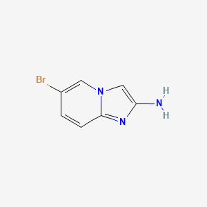 molecular formula C7H6BrN3 B1519898 6-溴咪唑并[1,2-a]吡啶-2-胺 CAS No. 947248-52-4