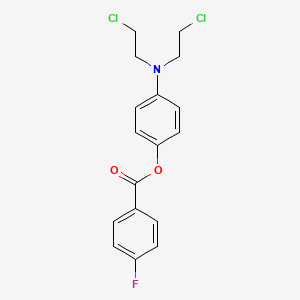 p-(Bis(2-chloroethyl)amino)phenyl p-fluorobenzoate