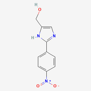 molecular formula C10H9N3O3 B15199021 (2-(4-Nitrophenyl)-1H-imidazol-4-yl)methanol 