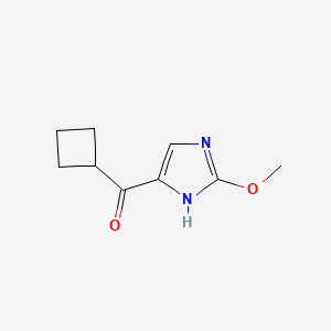 molecular formula C9H12N2O2 B15199040 Cyclobutyl(2-methoxy-1H-imidazol-5-yl)methanone 