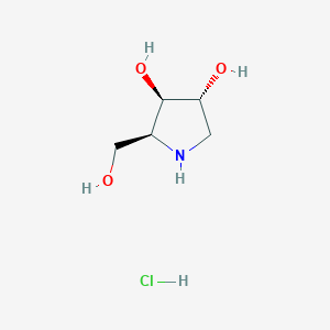 (2S,3R,4R)-2-(hydroxymethyl)pyrrolidine-3,4-diol hydrochloride