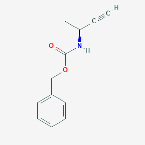 molecular formula C12H13NO2 B15199047 (S)-(1-Methyl-prop-2-ynyl)-carbamic acid benzyl ester 