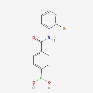 molecular formula C13H11BBrNO3 B1519905 (4-((2-溴苯基)氨基甲酰基)苯基)硼酸 CAS No. 874288-01-4
