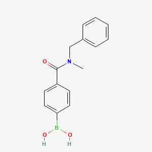 molecular formula C15H16BNO3 B1519908 (4-(苄基(甲基)氨基羰基)苯基)硼酸 CAS No. 874219-49-5