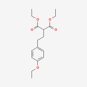 molecular formula C17H24O5 B15199095 Diethyl 2-[2-(4-ethoxyphenyl)ethyl]propanedioate 