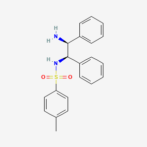 molecular formula C21H22N2O2S B15199138 N-((1R,2S)-2-Amino-1,2-diphenylethyl)-4-methylbenzenesulfonamide 