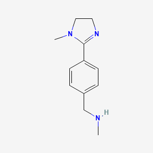 N-Methyl-1-[4-(1-methyl-4,5-dihydro-1H-imidazol-2-yl)phenyl]methanamine