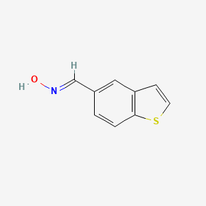 molecular formula C9H7NOS B15199156 Benzo[b]thiophene-5-carbaldehyde oxime 