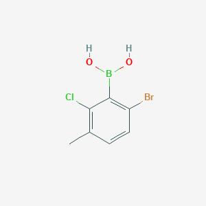 molecular formula C7H7BBrClO2 B1519916 6-溴-2-氯-3-甲基苯硼酸 CAS No. 957120-28-4