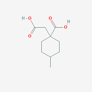 1-(Carboxymethyl)-4-methylcyclohexanecarboxylic acid