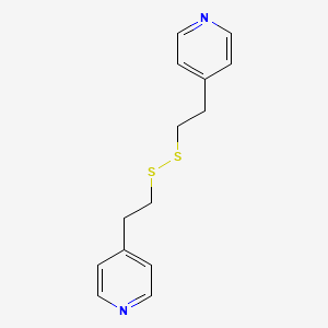 molecular formula C14H16N2S2 B15199168 Bis(2-(4-pyridinyl)ethyl) disulfide 