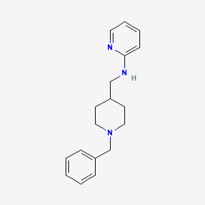 molecular formula C18H23N3 B15199186 N-((1-Benzylpiperidin-4-yl)methyl)pyridin-2-amine 