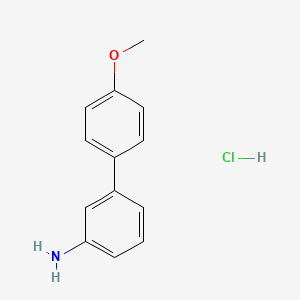 molecular formula C13H14ClNO B1519922 3-Amino-4'-methoxybiphenyl hydrochloride CAS No. 1170850-81-3
